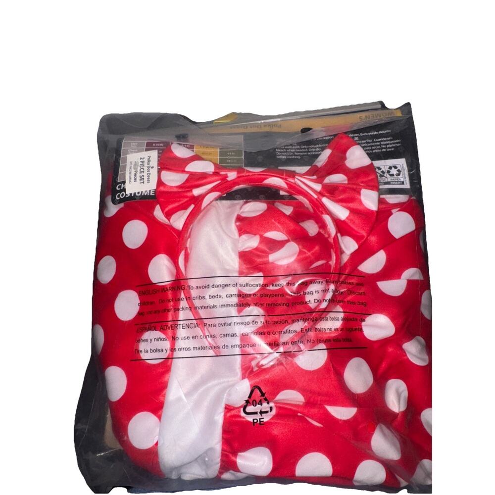 Wonderland Women's Large 12/14 Polka Dot Dress Halloween Costume HRC - Picture 2 of 2